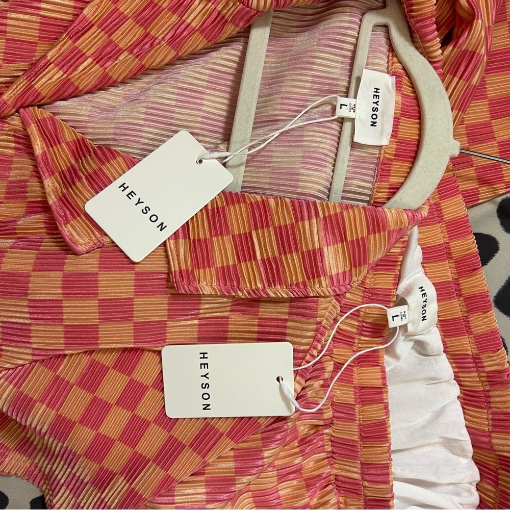 NWT | Heyson Pink & Orange Two-Piece Set | Size Large 💕✨ 🧡 - Picture 13 of 13